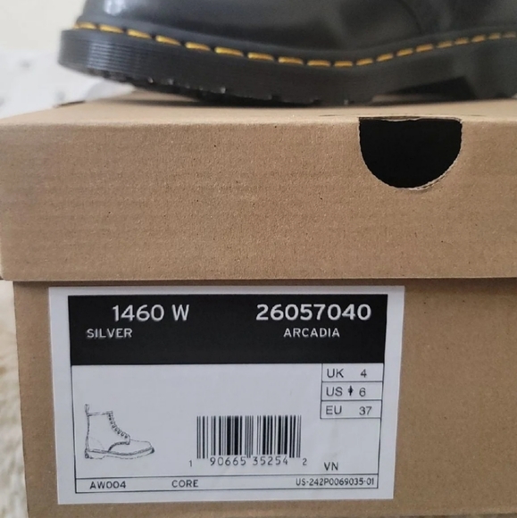 Dr. Martens Black Silver Arcadia Boots - Picture 12 of 16